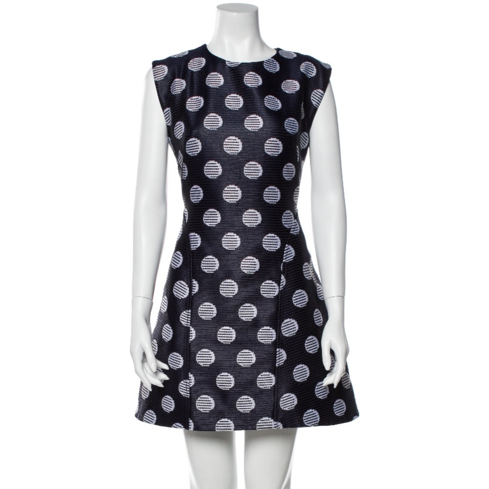 Kenzo Black and White Polka Dot Mini Dress
